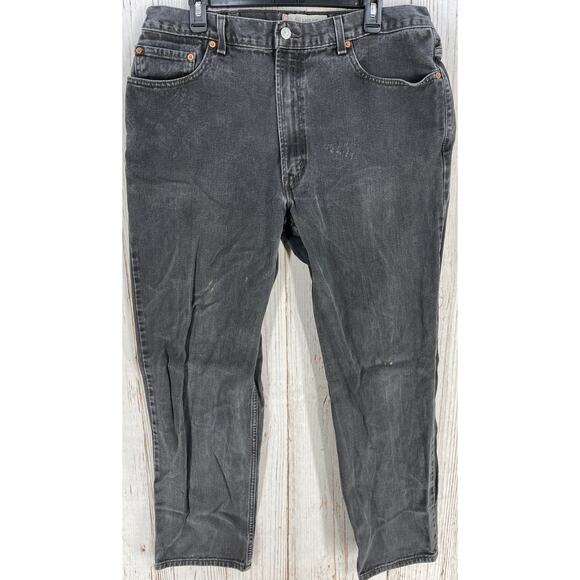 Vintage Levis 550 Jeans Mens 38 Gray 100% Cotton Relaxed Fit Mid Rise Denim Y2K - Picture 1 of 10